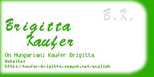 brigitta kaufer business card